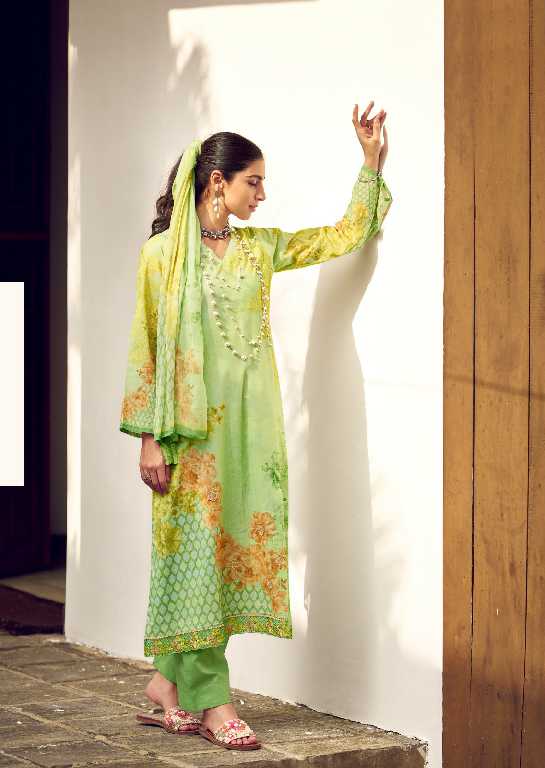 PRM Funflora Wholesale Pure Lawn Cotton With Fancy Work Salwar Suits