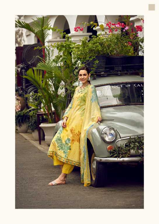 PRM Funflora Wholesale Pure Lawn Cotton With Fancy Work Salwar Suits