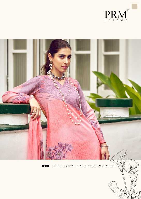PRM Funflora Wholesale Pure Lawn Cotton With Fancy Work Salwar Suits