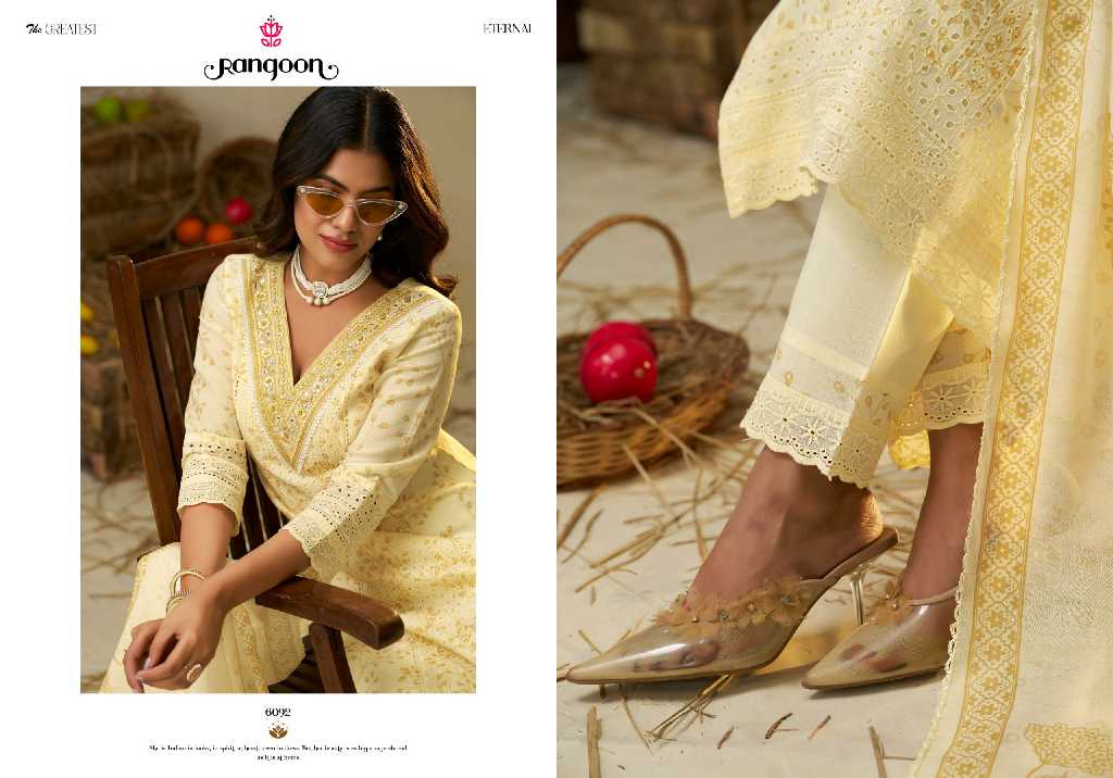 Rangoon Malti Wholesale Pure Cotton Chiffly Work Readymade 3 Piece Suits