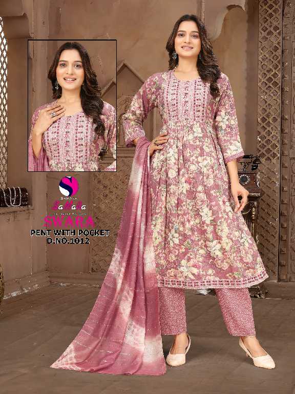 Samara Swara Vol-2 Wholesale Reyon Capsule Print Kurti With Pant And Dupatta