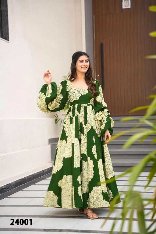 Lucaya Vol-24 Wholesale Heavy Reyon Gown With Dupatta Catalog