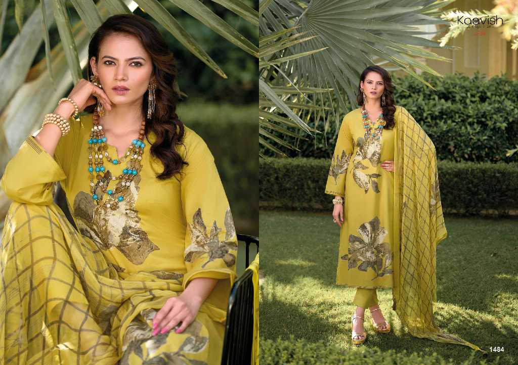 Kaavish Jessica Vol-2 Wholesale Pure Lawn Cotton With Fancy Handwork Salwar Suits
