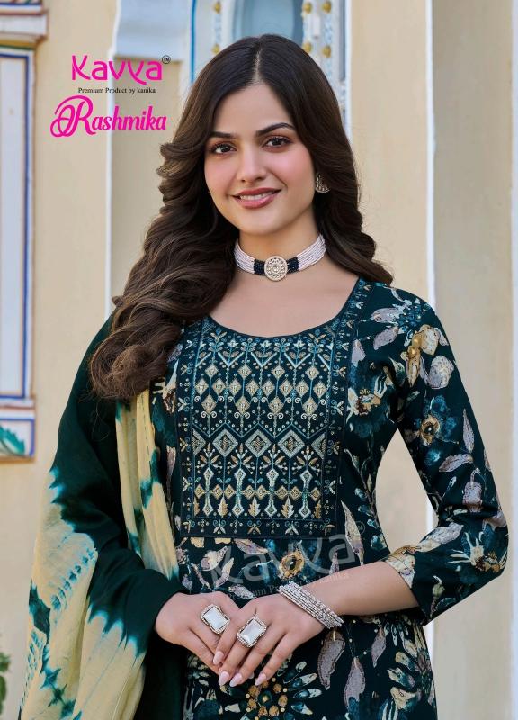 kavya rashmika vol 7 rayon readymade casual 3pcs dress