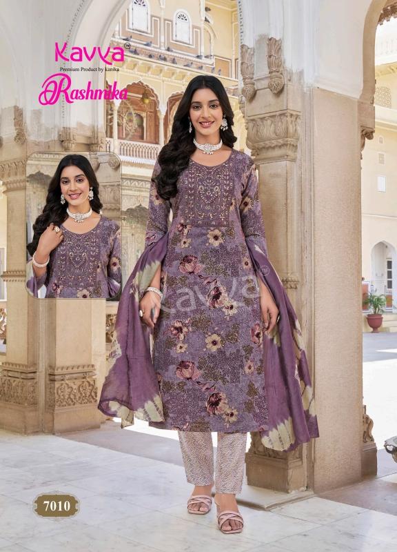 kavya rashmika vol 7 rayon readymade casual 3pcs dress