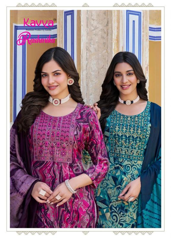 kavya rashmika vol 7 rayon readymade casual 3pcs dress