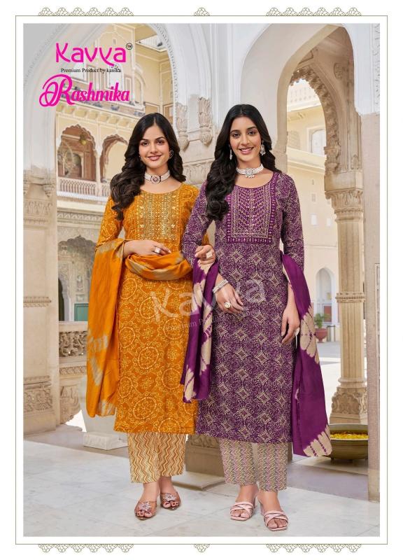 kavya rashmika vol 7 rayon readymade casual 3pcs dress