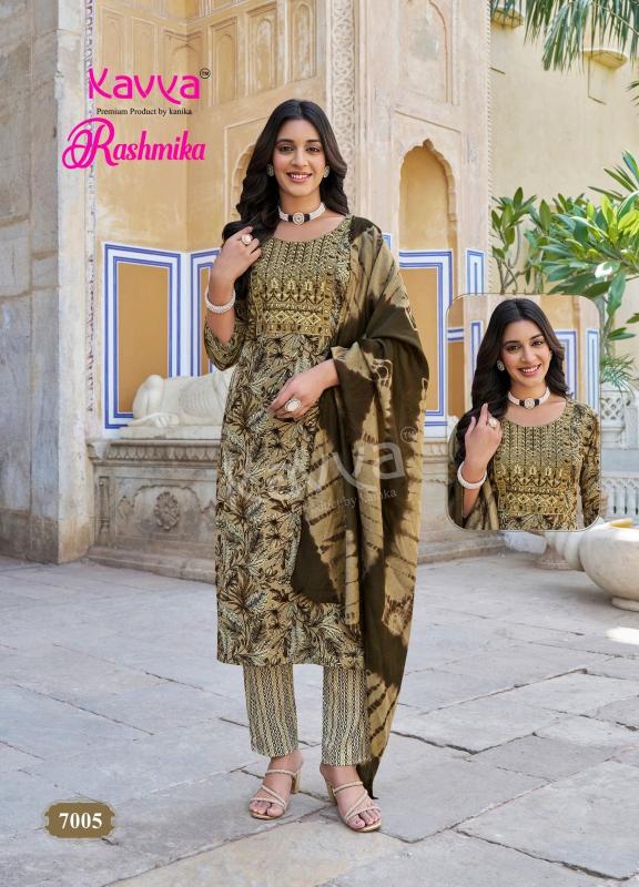 kavya rashmika vol 7 rayon readymade casual 3pcs dress