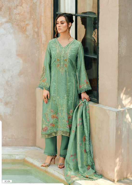 Varsha Eclipse Wholesale Cotton Linen With Handwork Salwar Suits