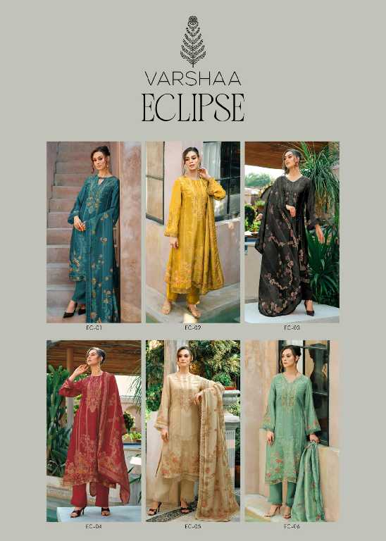 Varsha Eclipse Wholesale Cotton Linen With Handwork Salwar Suits