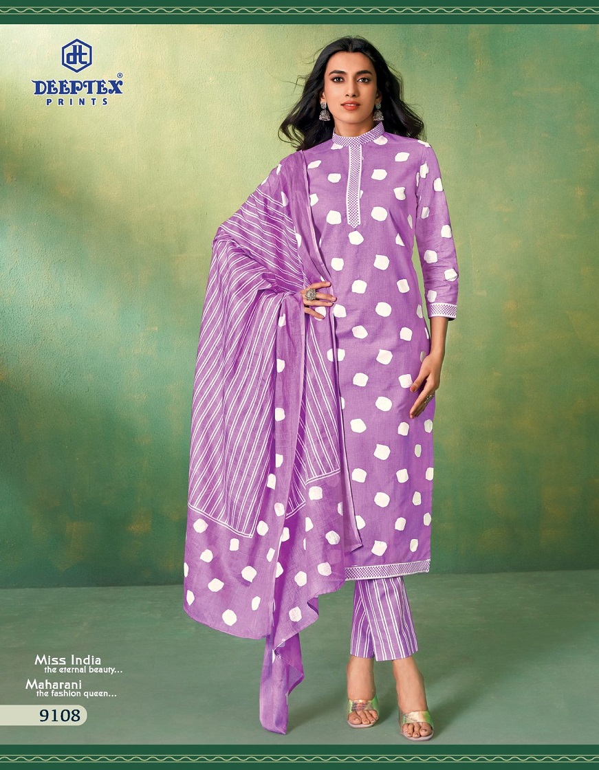 DEEPTEX PRINTS MISS INDIA VOL 91 SUMMER SPECIAL COTTON UNSTITCH SALWAR KAMEEZ COLLECTION