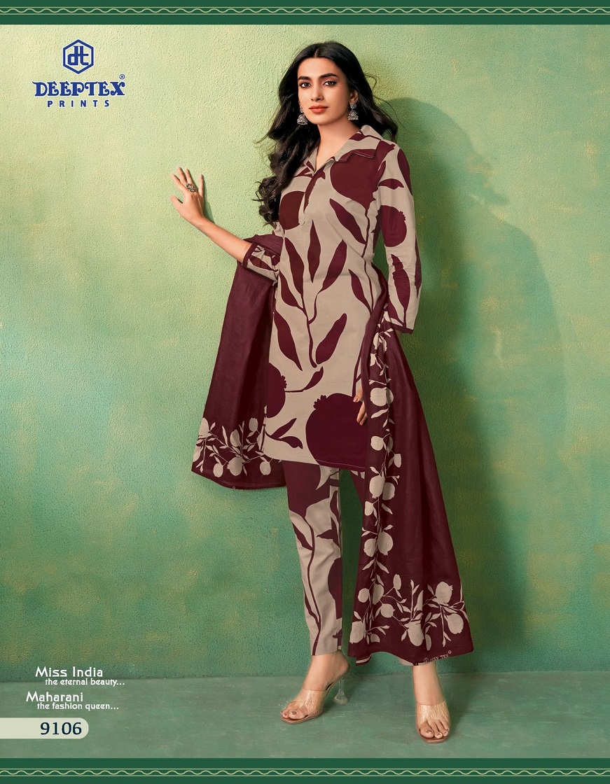DEEPTEX PRINTS MISS INDIA VOL 91 SUMMER SPECIAL COTTON UNSTITCH SALWAR KAMEEZ COLLECTION