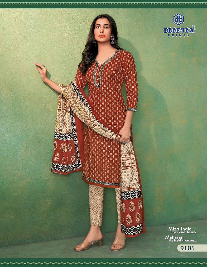 DEEPTEX PRINTS MISS INDIA VOL 91 SUMMER SPECIAL COTTON UNSTITCH SALWAR KAMEEZ COLLECTION