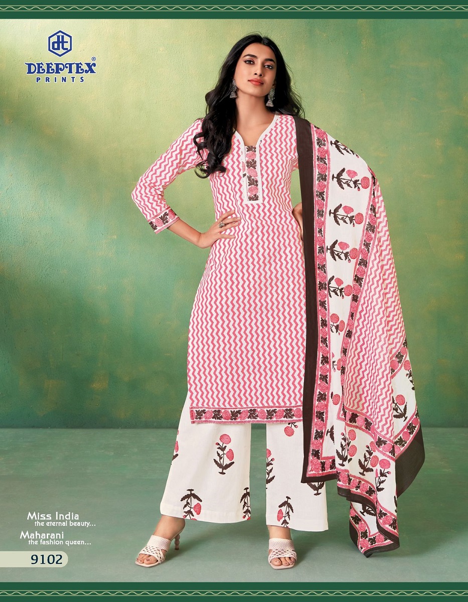 DEEPTEX PRINTS MISS INDIA VOL 91 SUMMER SPECIAL COTTON UNSTITCH SALWAR KAMEEZ COLLECTION