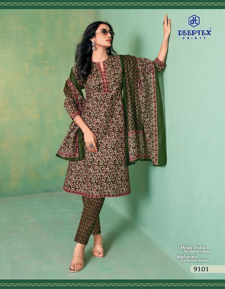 DEEPTEX PRINTS MISS INDIA VOL 91 SUMMER SPECIAL COTTON UNSTITCH SALWAR KAMEEZ COLLECTION