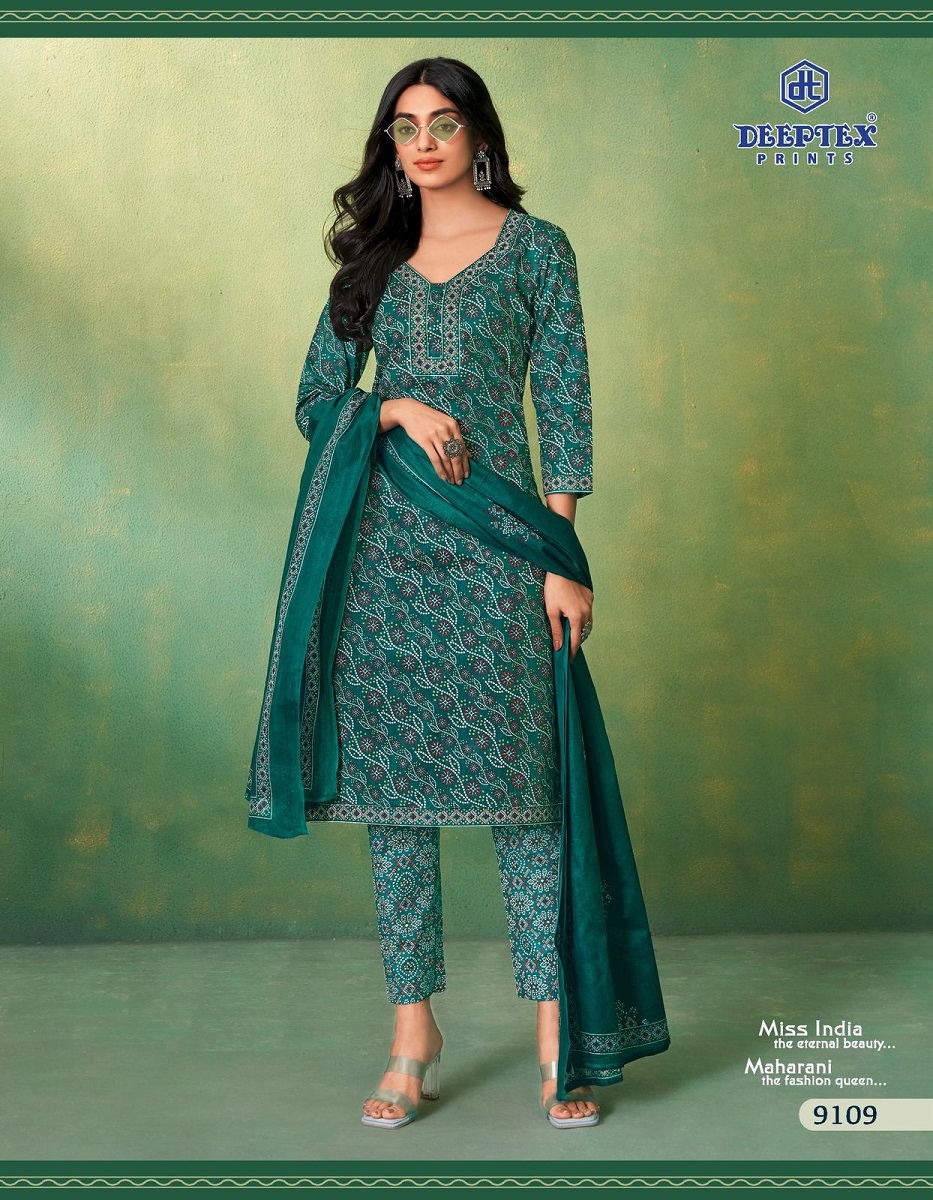 DEEPTEX PRINTS MISS INDIA VOL 91 SUMMER SPECIAL COTTON UNSTITCH SALWAR KAMEEZ COLLECTION