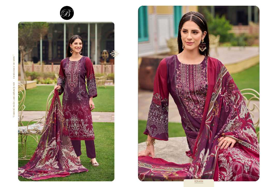 belliza designer naira vol 101 cotton pakistani print 3pcs dress