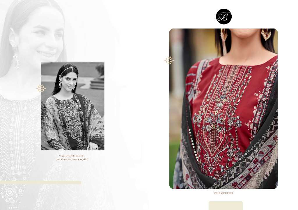 belliza designer naira vol 101 cotton pakistani print 3pcs dress