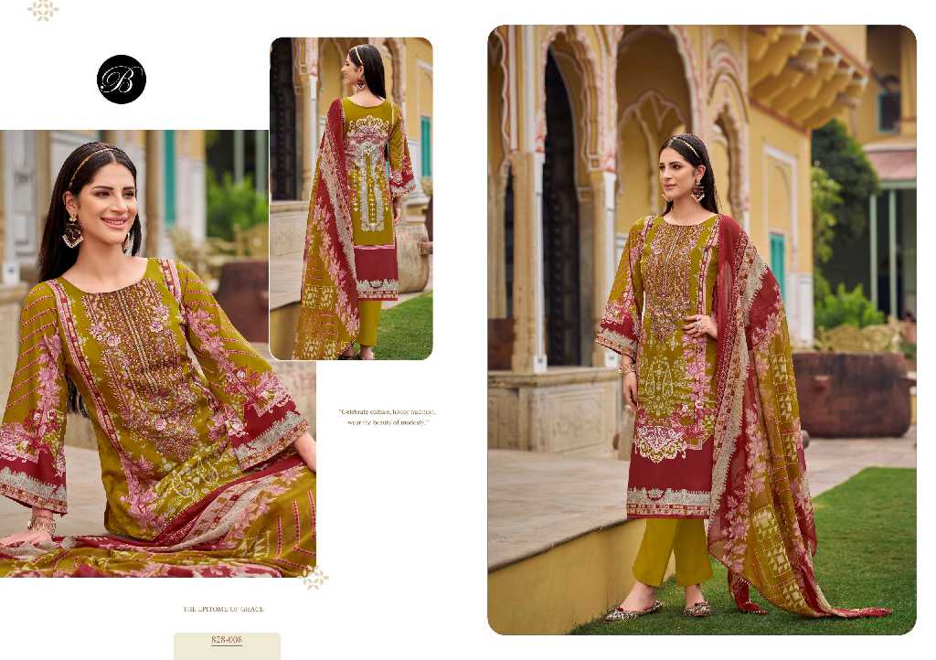belliza designer naira vol 101 cotton pakistani print 3pcs dress