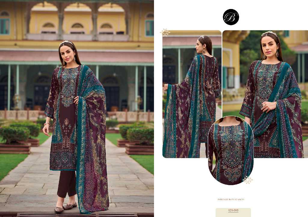 belliza designer naira vol 101 cotton pakistani print 3pcs dress