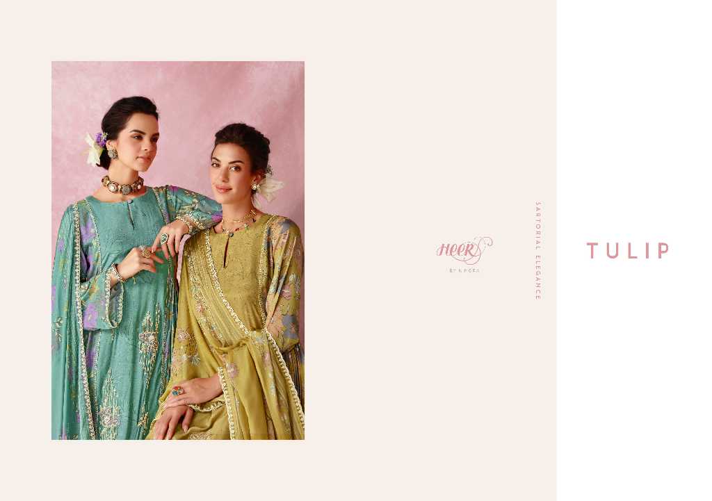 Kimora Heer Tulip Vol-206 Wholesale Pure Muslin With Embroidery Salwar Suits