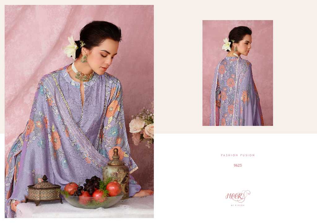 Kimora Heer Tulip Vol-206 Wholesale Pure Muslin With Embroidery Salwar Suits