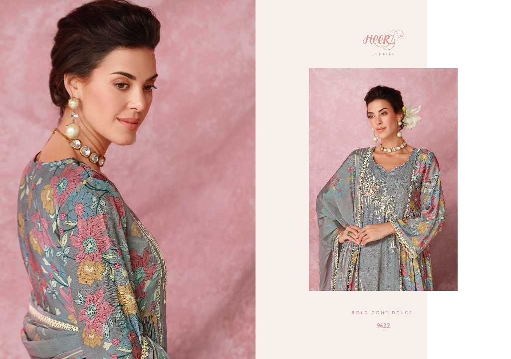 Kimora Heer Tulip Vol-206 Wholesale Pure Muslin With Embroidery Salwar Suits