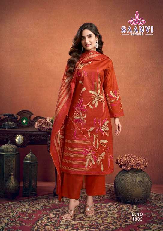 Saanvi Samayra Wholesale Full Suit Fancy Jari Work Dress Material