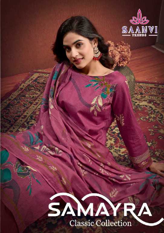 Saanvi Samayra Wholesale Full Suit Fancy Jari Work Dress Material