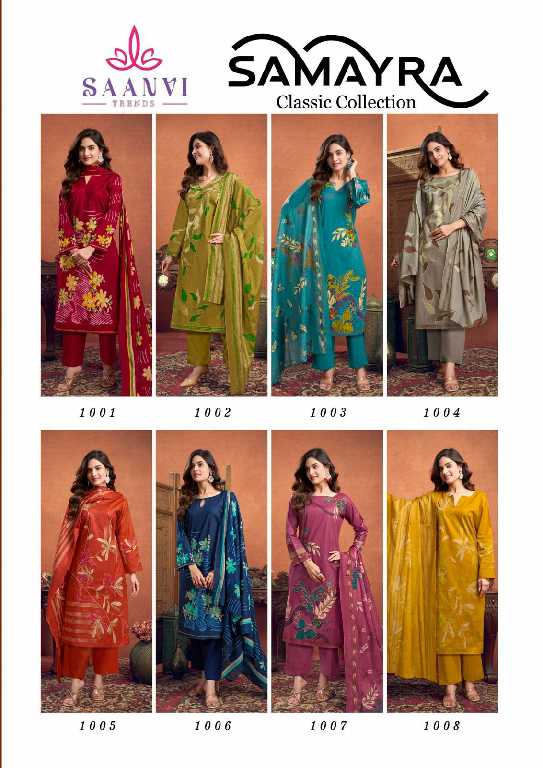 Saanvi Samayra Wholesale Full Suit Fancy Jari Work Dress Material