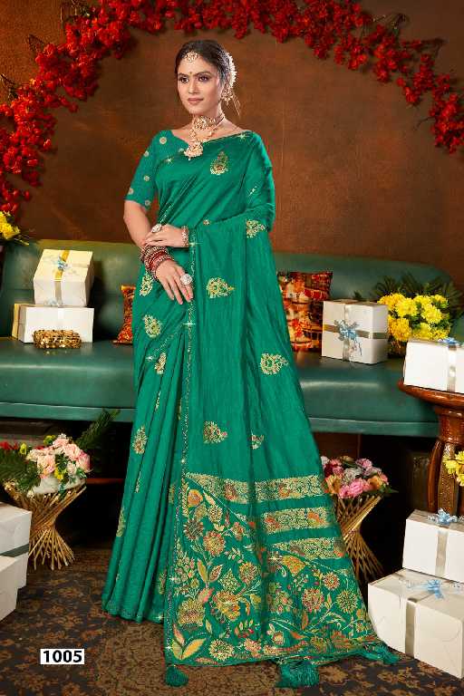 Saroj Maa Sheetla Saroski Vol-6 Wholesale Soft Dola Swaroski With Rich Pallu Sarees