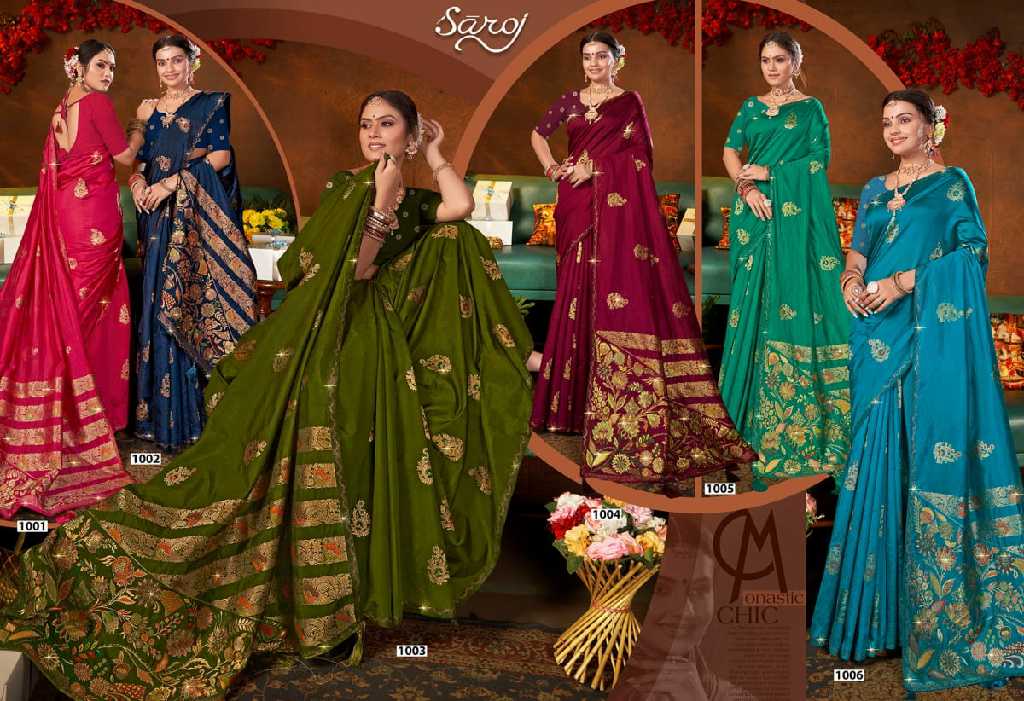 Saroj Maa Sheetla Saroski Vol-6 Wholesale Soft Dola Swaroski With Rich Pallu Sarees