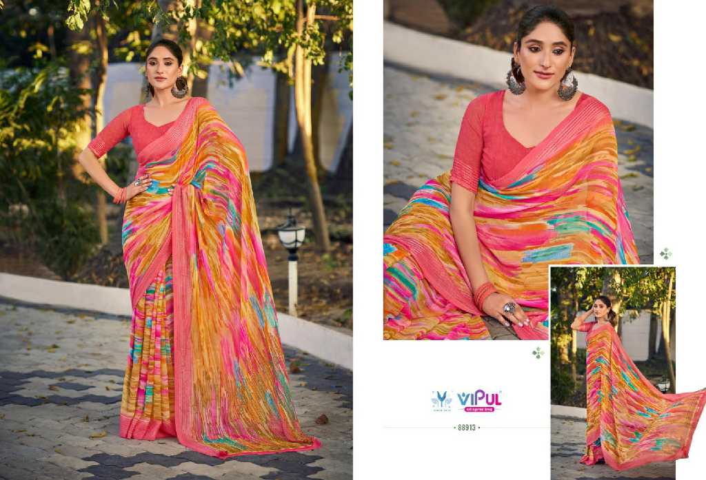 Vipul Falguni Vol-3 Classic Georgette Pattern Indian Sarees