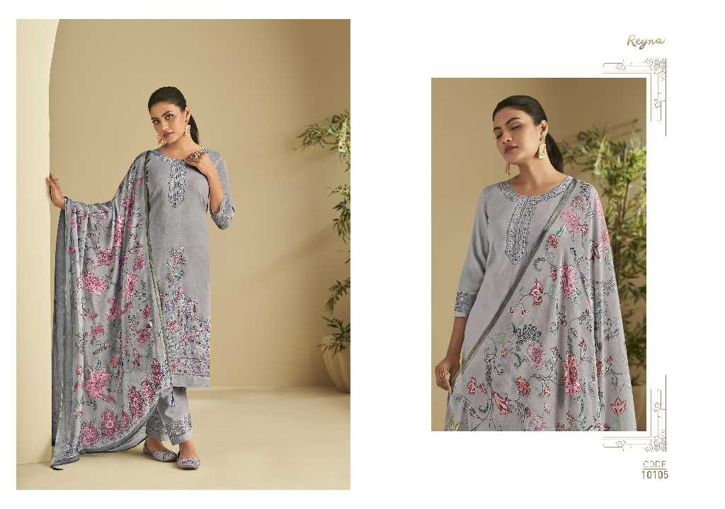 Reyna Moksha Wholesale Pure Linen With Border Embroidery Salwar Suits
