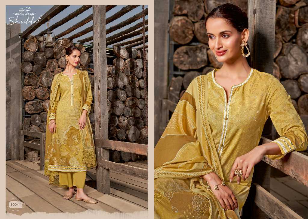 Shiddat By Esta Abelona Wholesale Digital Printed Cotton With Handwork Salwar Suits