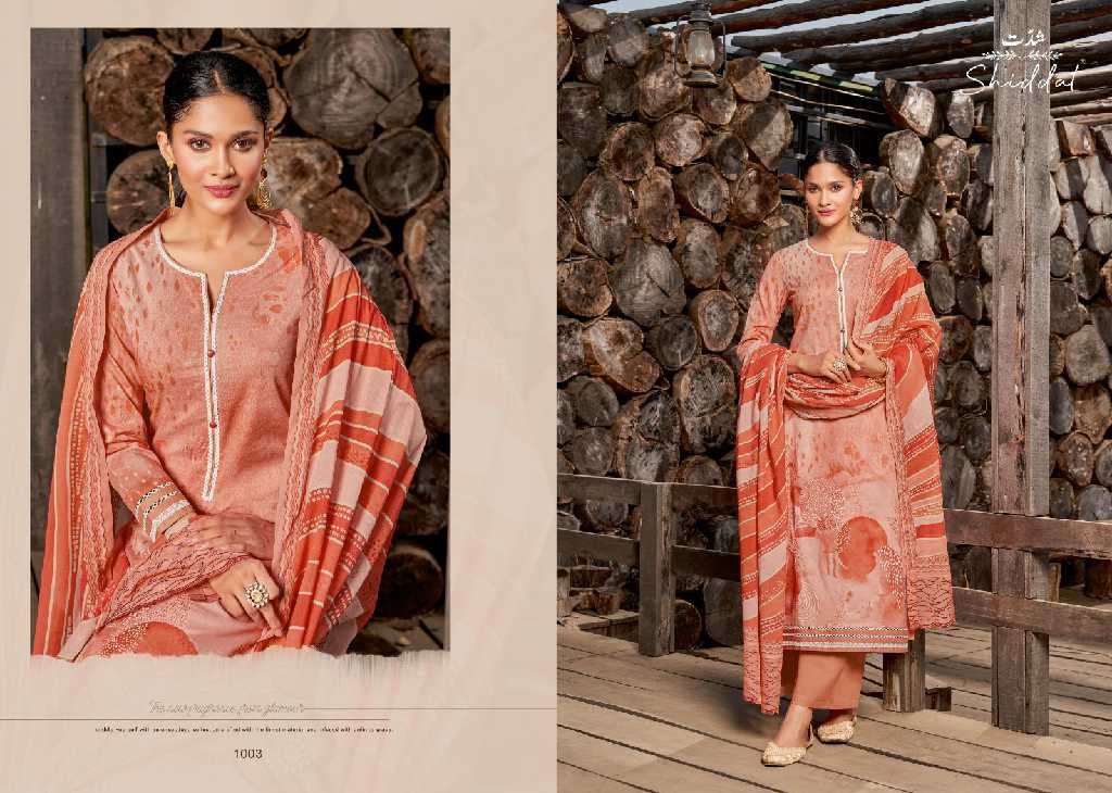 Shiddat By Esta Abelona Wholesale Digital Printed Cotton With Handwork Salwar Suits