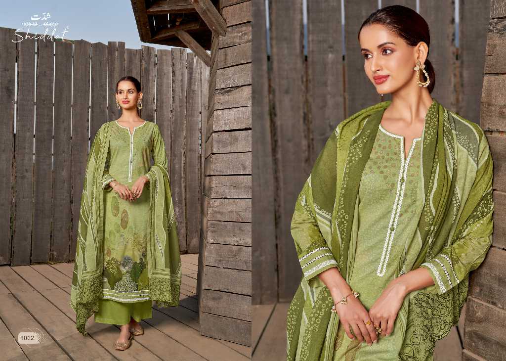 Shiddat By Esta Abelona Wholesale Digital Printed Cotton With Handwork Salwar Suits