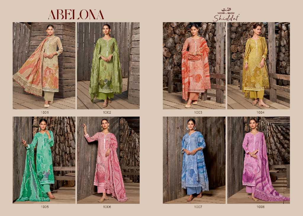 Shiddat By Esta Abelona Wholesale Digital Printed Cotton With Handwork Salwar Suits