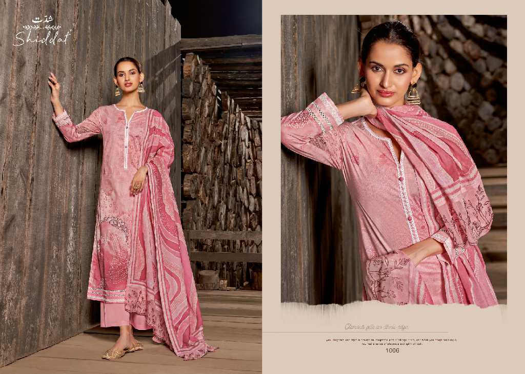 Shiddat By Esta Abelona Wholesale Digital Printed Cotton With Handwork Salwar Suits