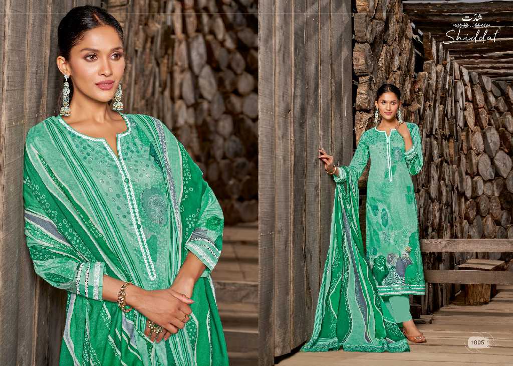 Shiddat By Esta Abelona Wholesale Digital Printed Cotton With Handwork Salwar Suits