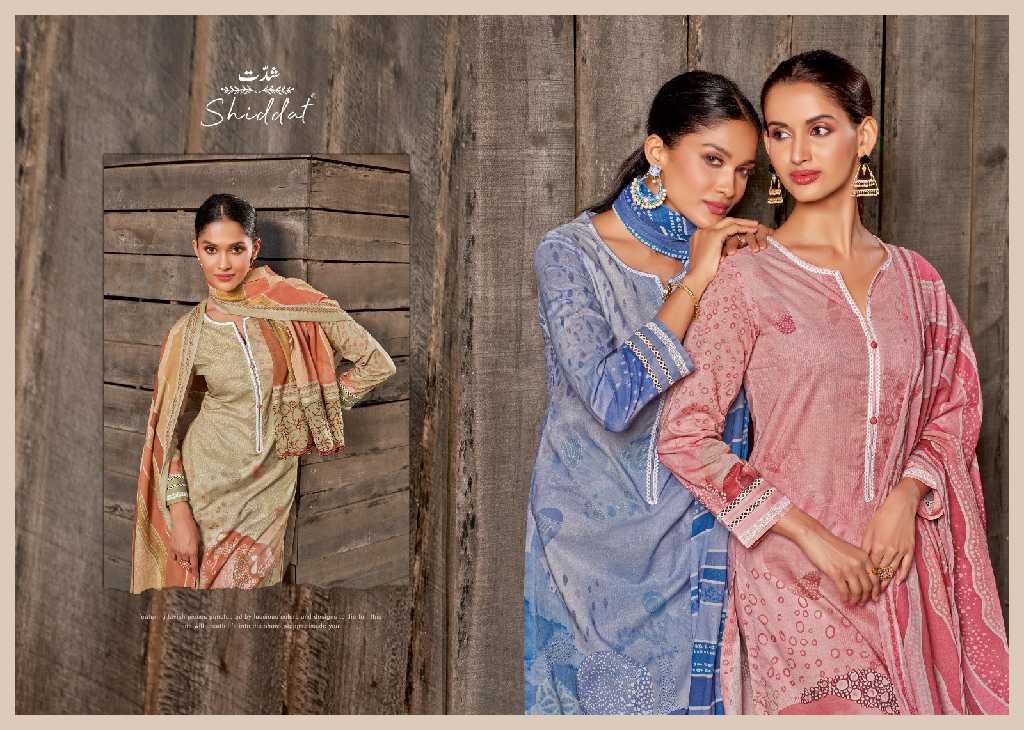 Shiddat By Esta Abelona Wholesale Digital Printed Cotton With Handwork Salwar Suits