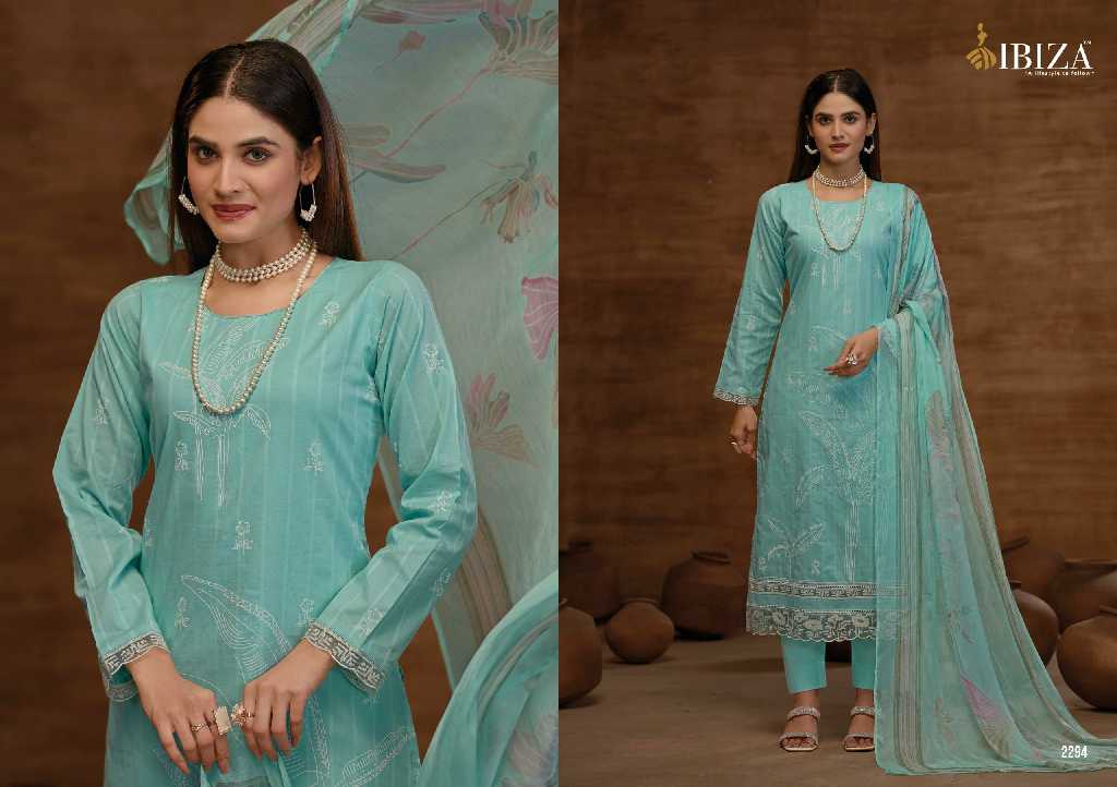 Ibiza Sophia Wholesale Pure Linen Khaddi Print With Embroidery Work Salwar Suits
