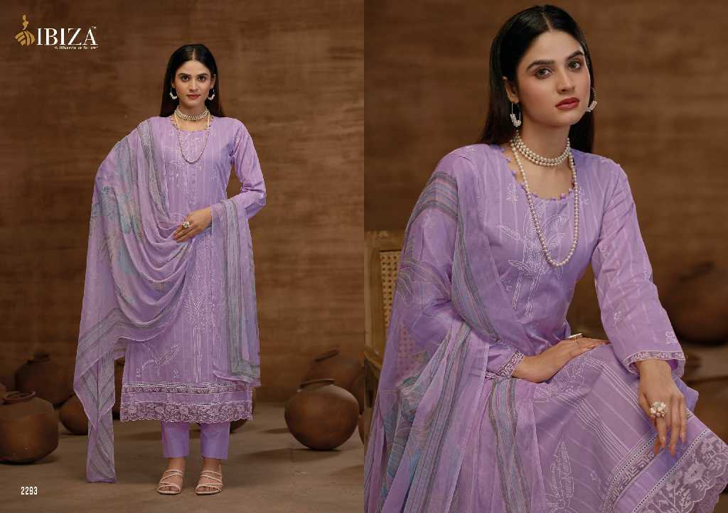 Ibiza Sophia Wholesale Pure Linen Khaddi Print With Embroidery Work Salwar Suits
