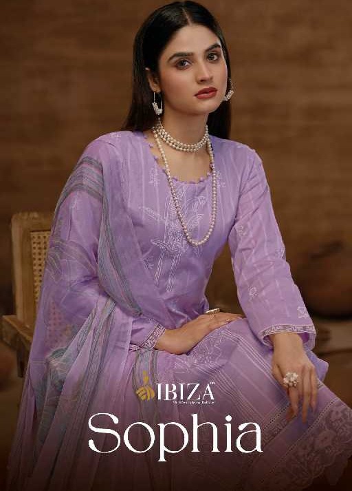 Ibiza Sophia Wholesale Pure Linen Khaddi Print With Embroidery Work Salwar Suits