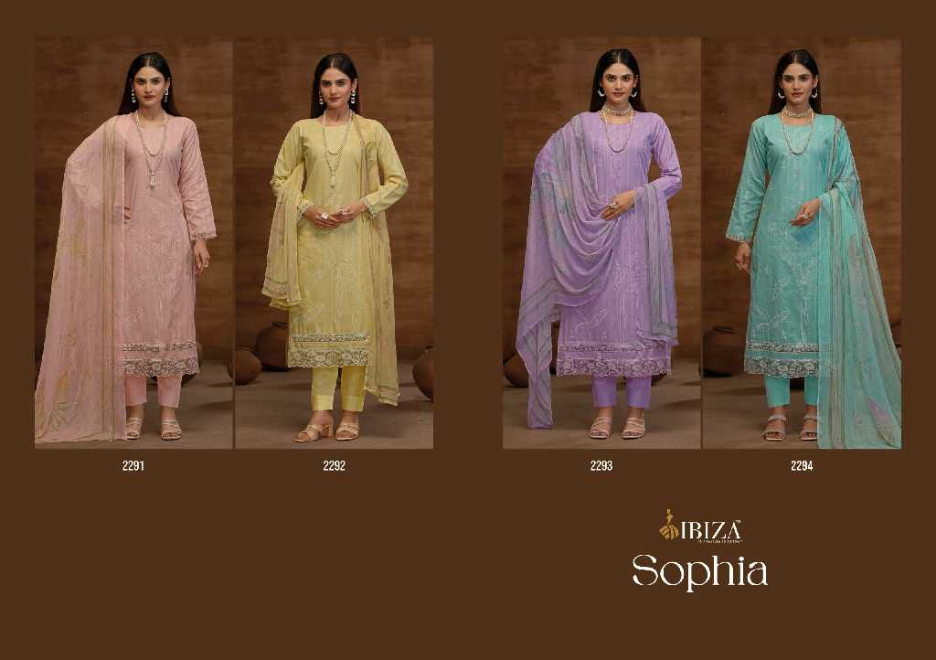 Ibiza Sophia Wholesale Pure Linen Khaddi Print With Embroidery Work Salwar Suits