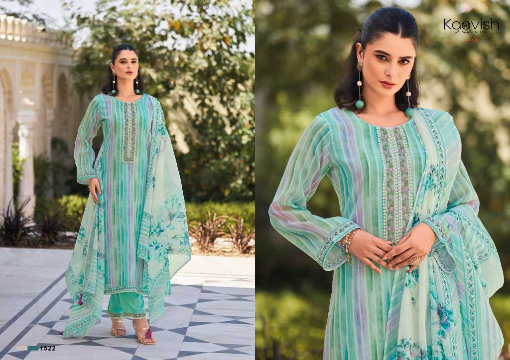 Kaavish Summer Valley Wholesale Pure Linen With Neck Patch Work Salwar Suits