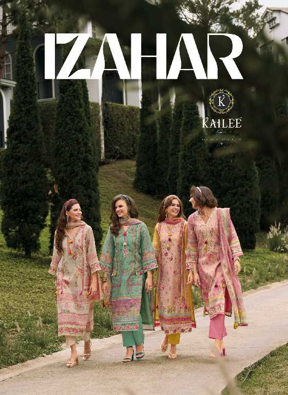 Kailee Izhaar Vol-4 Wholesale Pure Linen Pakistani Style Readymade Suits