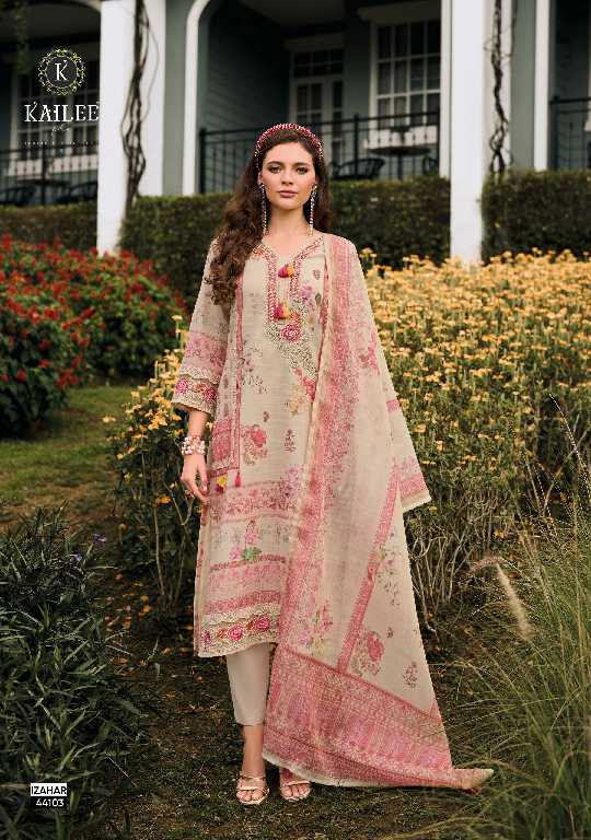 Kailee Izhaar Vol-4 Wholesale Pure Linen Pakistani Style Readymade Suits