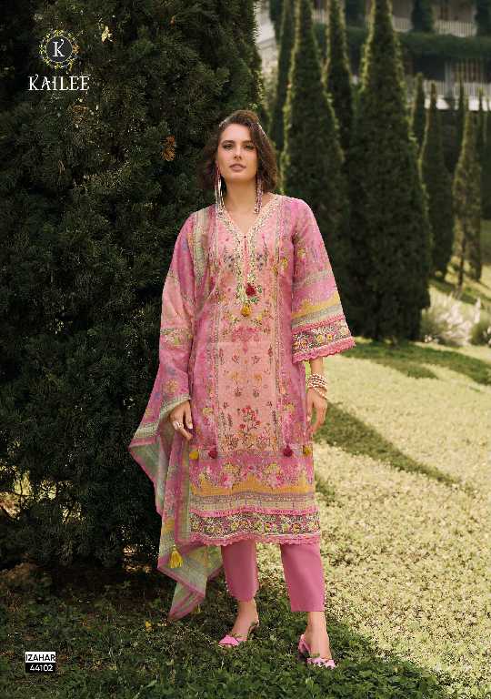 Kailee Izhaar Vol-4 Wholesale Pure Linen Pakistani Style Readymade Suits