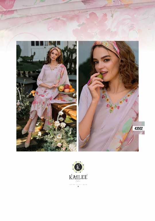 Kailee Voeux Wholesale Pure Viscose Pakistani Style Readymade 3 Piece Suits